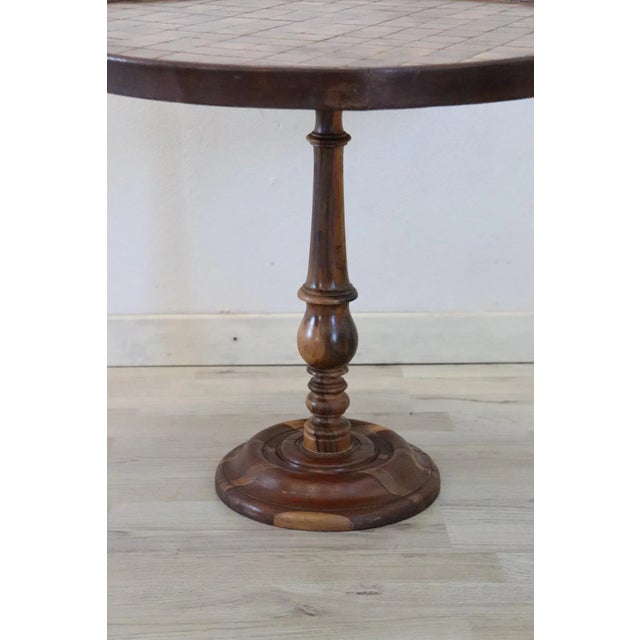 Vintage Marquetry Wood Coffee Table, 1930s For Sale - Image 4 of 8