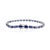 12.81 CRT Natural Sapphire Bracelet in 18k Solid White Gold Bezel Setting For Sale In New York - Image 6 of 11