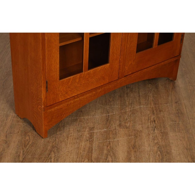 Stickley Harvey Ellis Mission Oak Inlay Bookcase For Sale - Image 14 of 18