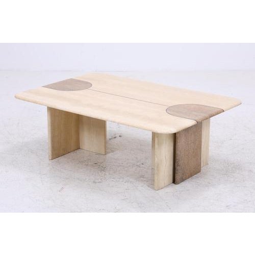 Vintage Travertine Coffee Table, 1980s For Sale - Image 12 of 13