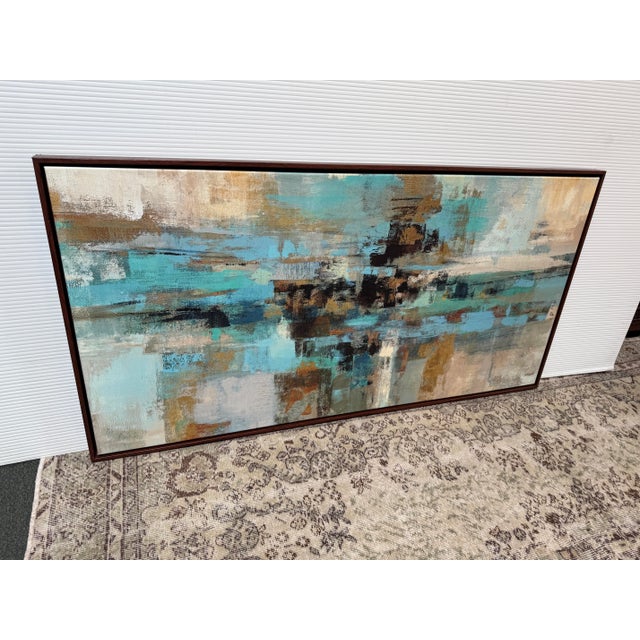 Design Plus Gallery presents a Framed Print of Morning Fjord by Silvia Vassileva. This is an abstract landscape painting...