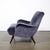 Mid-Century Modern Mid-Century Lounge Chair & Ottoman in Aubergine Velvet & Tapered Walnut Supports For Sale - Image 3 of 17