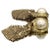 Whiting & Davis Art Deco Style Gold Mesh & Pearl Drop Earrings For Sale - Image 4 of 7