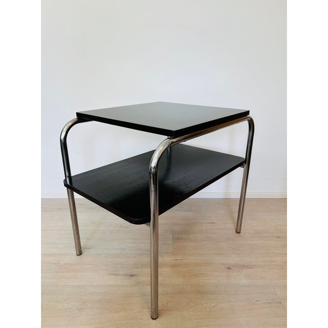 Bauhause Side Table by Marcel Bruer for Ton, Czechoslovakia, 1960s For Sale - Image 10 of 12