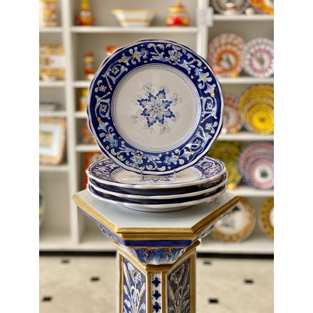 Traditional Antico Deruta Dinner Plate, Full Design - Set of 4 For Sale - Image 3 of 7
