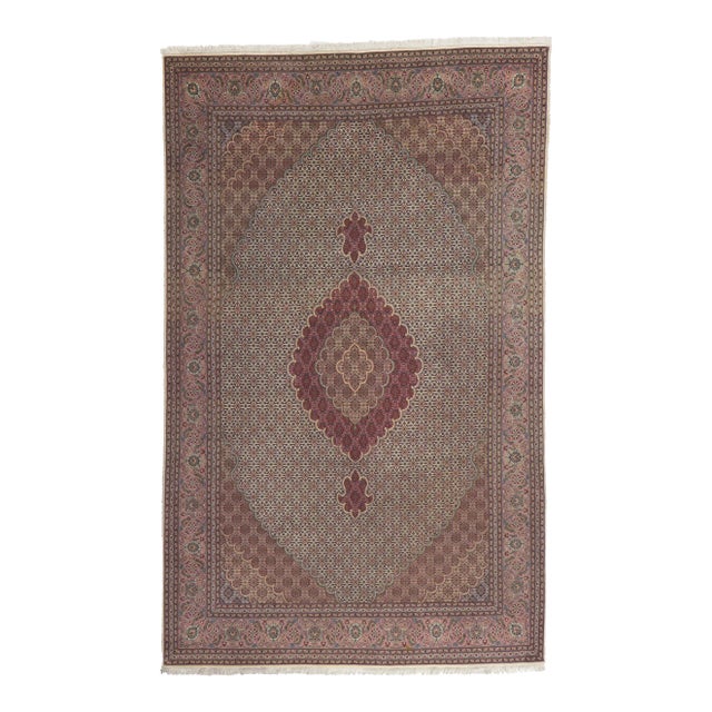 Vintage Persian Mahi Tabriz Rug - 06'07 X 10'06 For Sale