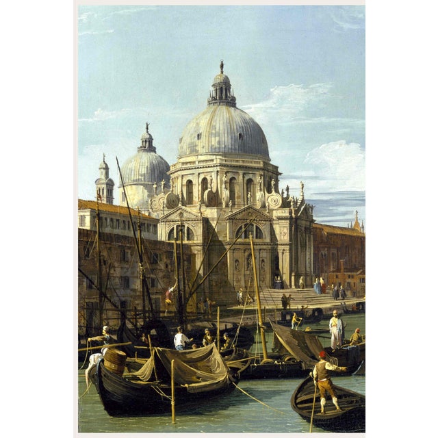 A celebrated example of 18th-century Venetian landscape painting, this vintage art print reproduction features The...