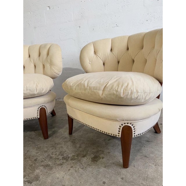 Otto Schultz Otto Schulz Scandinavian Modern Lounge Chairs - A Pair For Sale - Image 4 of 13