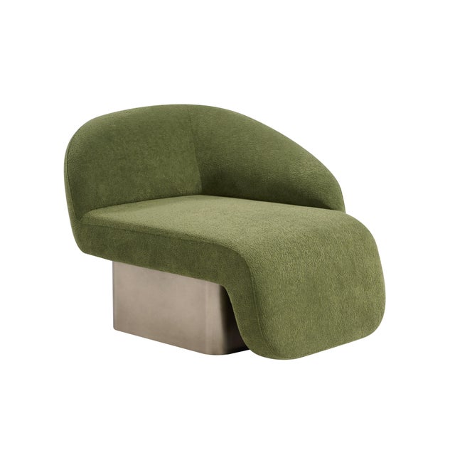 Set of 2 Right Arm and Left Arm Accent Chairs , Lounge Chairs in Green For Sale In Los Angeles - Image 6 of 9