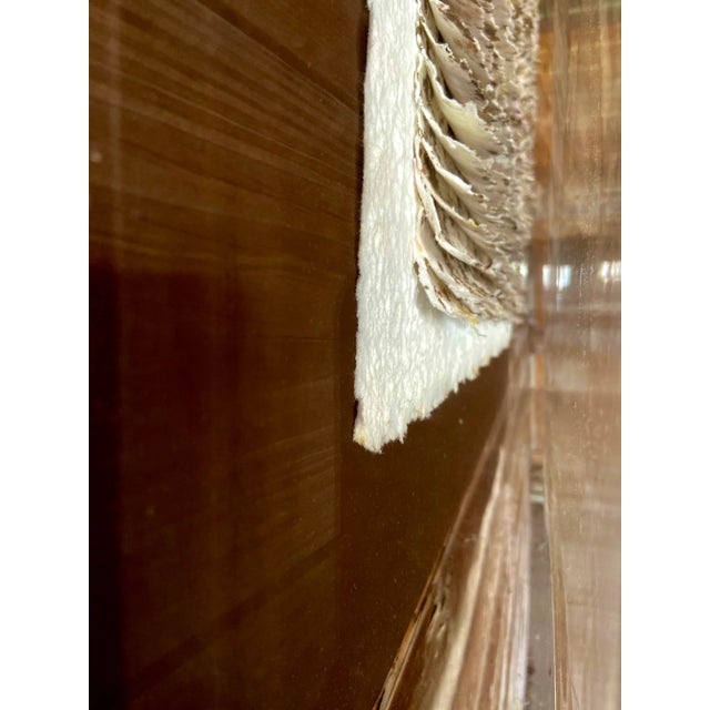 Late 20th Century Abstract Paper Installation Wall Art, Framed in a Lucite Shadow Box For Sale In Tampa - Image 6 of 9