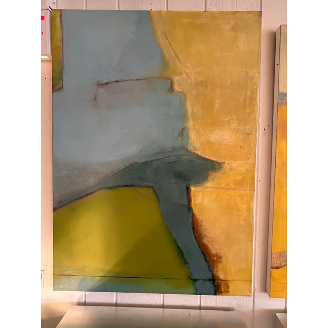 Textile Large Abstract Painting in Gorgeous Colors For Sale - Image 7 of 12