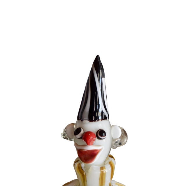 1980s Italian Murano Clown Glass Decanter For Sale - Image 9 of 9