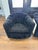 An exceptional pair of original 1973 Thayer Coggin swivel lounge chairs, showcasing the bold sculptural forms and...
