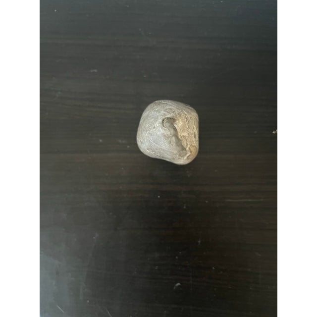 Late 20th Century Late 20th Century Stone and Metal Pear Sculpture For Sale - Image 5 of 7