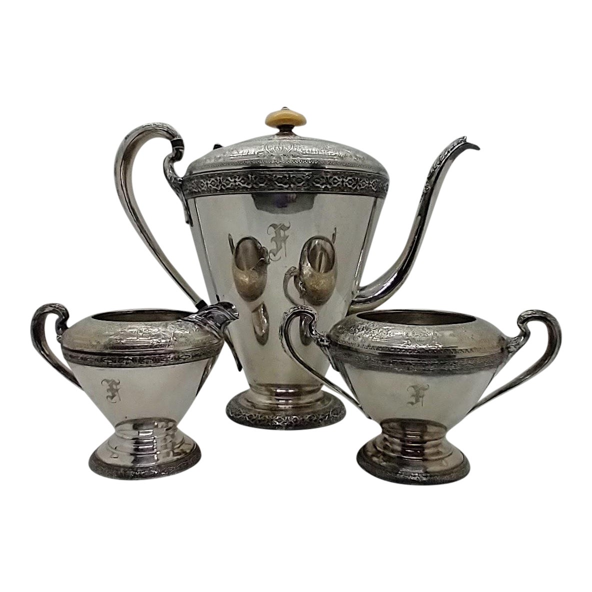 Mid 20th Century Wilcox International Silver Company Teapot, Creamer