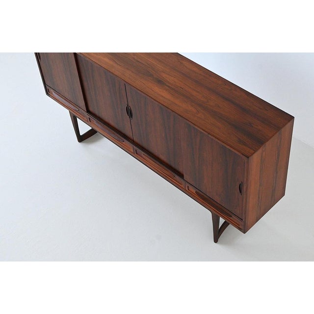 Danish Cross-Leg Highboard in Rosewood by Sofus Jorgensen, 1960 For Sale - Image 18 of 18