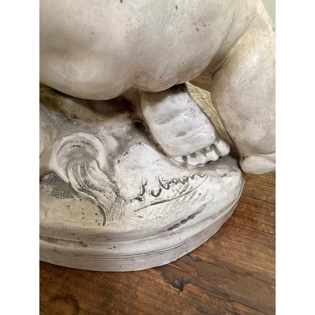 Lebrun, Putti in Glazed Terracotta, 1800s, Ceramic For Sale - Image 9 of 10