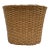 Natural Wood Woven Wicker Storage Decor Wastebacket For Sale