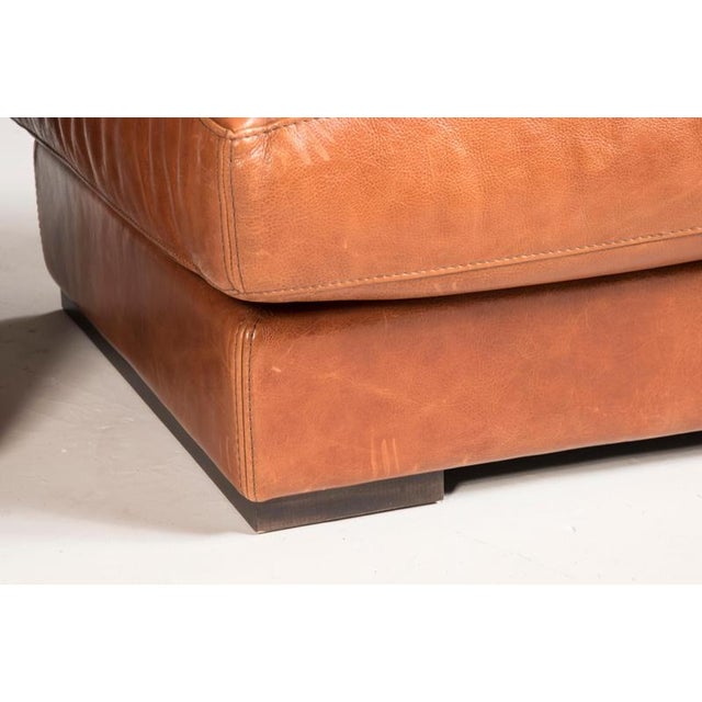 Leather Chairs with Ottomans from Baxter, Set of 4 For Sale - Image 6 of 18