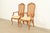 French Provincial Thomasville French Provincial Louis XV Carved Walnut and Cane Back Armchairs, Pair For Sale - Image 3 of 14