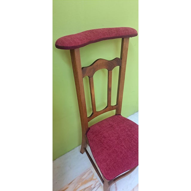 Vintage Spanish Monastery Prayer Chair, 1940 For Sale - Image 4 of 11