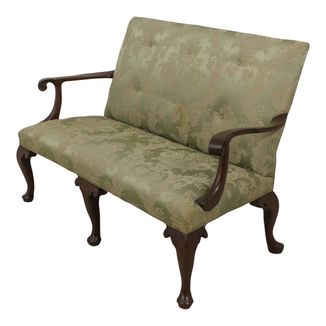 Kittinger Cw154 Mahogany Upholstered Loveseat Chairish