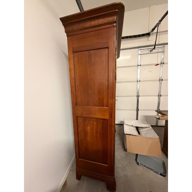 2000 - 2009 Henredon Regency Collection Solid Cherry Armoire For Sale - Image 5 of 12