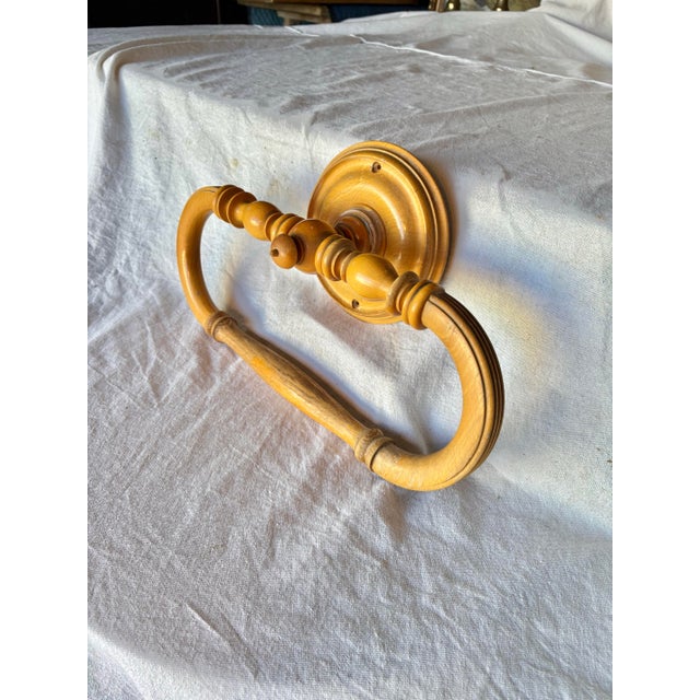 French Early 20th Century French Wooden Towel Rail or Bed Canopy For Sale - Image 3 of 12