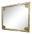 French Style Brass Beveled Glass Dresser Mirror For Sale