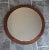 Vintage Round Wall Mirror with Frame in Teak, 1970s For Sale - Image 6 of 6