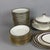 Prestigious and opulent Bavarian white porcelain dinner service from the "Form Smeraldo" line, branded Bavaria Regenthal...