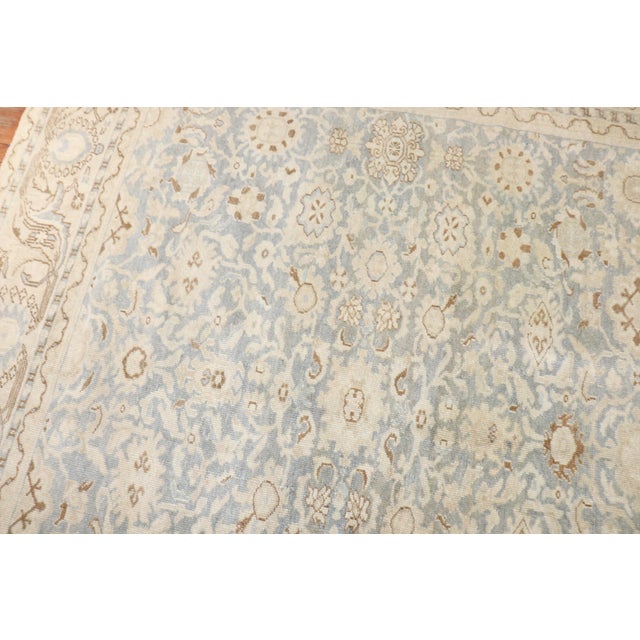 Early 20th Century Zabihi Collection Light Blue Persian Malayer Room Size Rug - 8'10" x 11'6" For Sale - Image 10 of 10