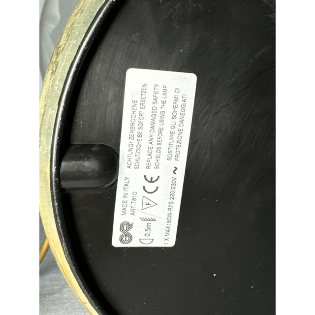 Italian Modern Gilt Table Lamp with Dimmer, 2000s For Sale - Image 16 of 17