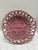 Unusual vintage large rustic wood loopy woven basket. Washed and faded in a rustic rosy pink tone with age and wear which...