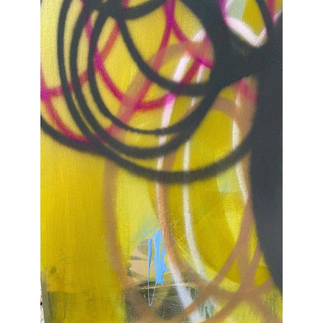 Abstract Mirtha Moreno Original Oil Painting on Canvas Titled: Balaclava II 2021 For Sale - Image 3 of 7