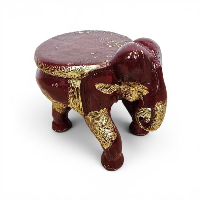 Antique Elephant Side Stool, 1800s For Sale - Image 16 of 16