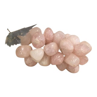 Vintage Rose Quartz Grape Cluster For Sale