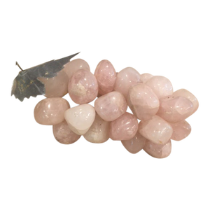 Vintage Rose Quartz Grape Cluster