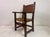 1950s Vintage Spanish Walnut and Leather Armchair, 1950s For Sale - Image 5 of 16