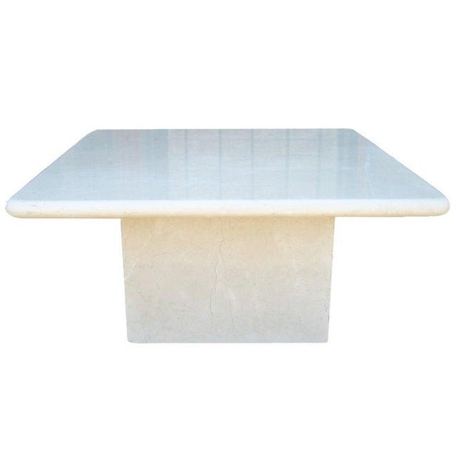 Stone Crema Marfil Marble Occasional Table Made in Spain For Sale - Image 7 of 7