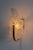 Vintage Hollywood Regency Murano Graniglia Glass Leaf Wall Sconces in Brass, 1970s, Set of 2 For Sale - Image 17 of 18