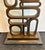Currey & Company Currey & Company Mod Geometric Aged Brass Table Lamp For Sale - Image 4 of 4