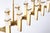 Metal Ian K. Fowler for Visual Comfort Signature Malik Large Linear Chandelier in Hand-Rubbed Antique Brass with Alabaster For Sale - Image 7 of 10