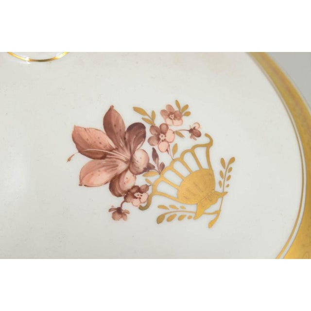 Royal Copenhagen Golden Basket Oval Tureen. Elegant oval porcelain tureen from Royal Copenhagen’s classic “Golden Basket”...