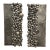 Sculpted Metal Rock Plates, Set of Two For Sale