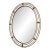 Vintage Spanish Venetian-Style Wall Mirror, Oval, Brass, 1980s Hollywood Regency For Sale