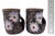 Mid-Century Vallauris Black White Floral Blossoms Terracotta Mugs- A Pair For Sale - Image 18 of 18