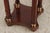 1980s Pair of Baker Mahogany Round Plant Lamp Stands For Sale - Image 5 of 13