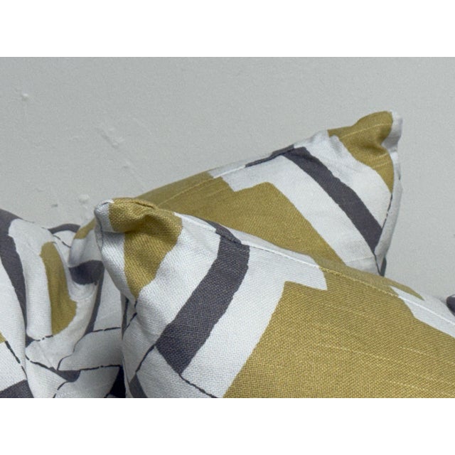 2020s Eastern Accents Niche Geometric Decorative Pillows, Pair For Sale - Image 5 of 12