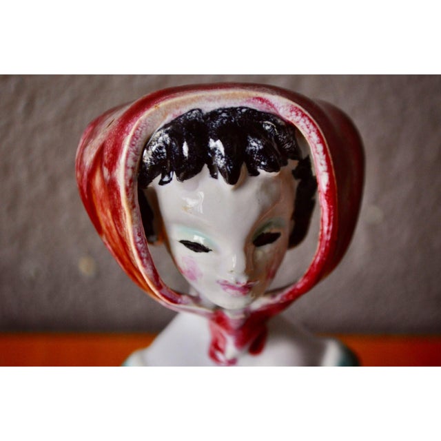 Figurative Ring Holder in Glazed Earthenware, 1950s For Sale - Image 4 of 14